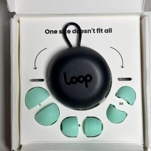 Loop Quiet Earplugs Magic Mint Noise Reduction 27dB Silicone Sleep Travel XS-L